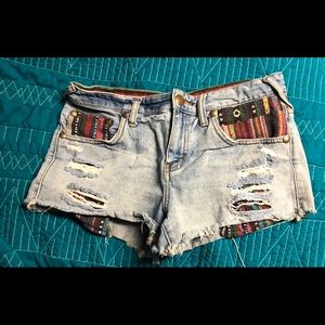 Free People Jean Shorts